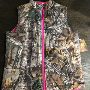 NEW Carhartt Womens LG (14) camo vest